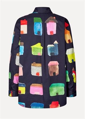 Pocket oversized midweight cotton skjorte Refugios Stine Goya 